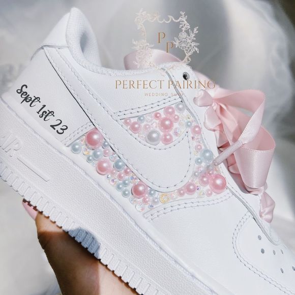 Wedding custom sneakers - air force 1 - Picture 2 of 3
